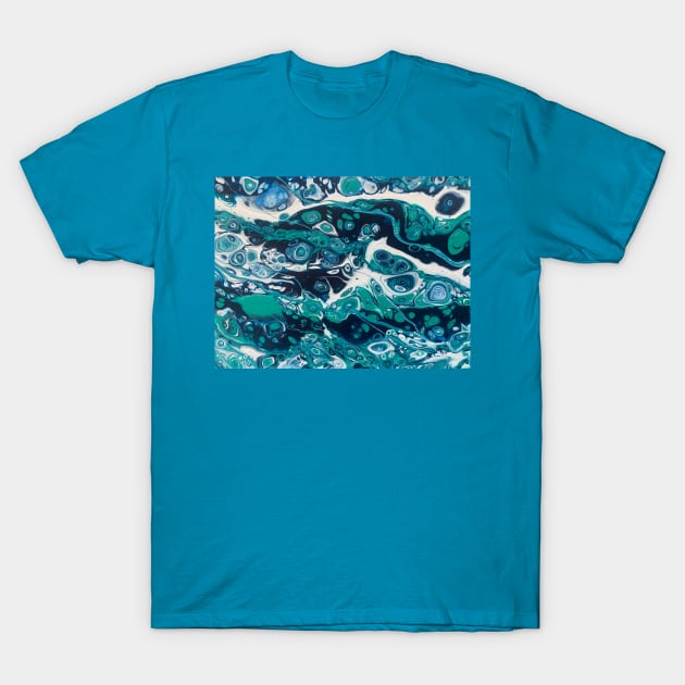 Fluid pouring abstract T-Shirt by baksuart